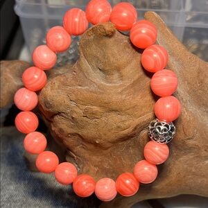 10mm Banded peach coral